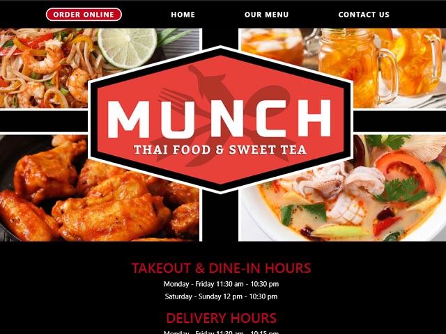 munch thai restaurant website